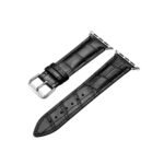 executive Black Leather Strap for Apple Watch with Buckle