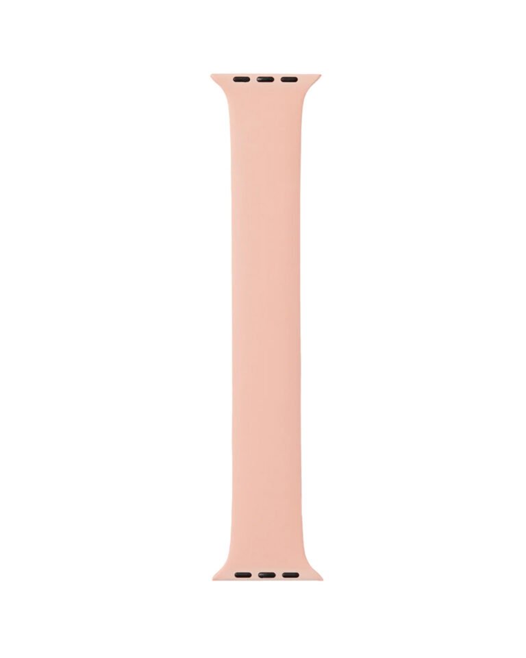 Peach Silicone Solo Loop Strap for Apple Watch