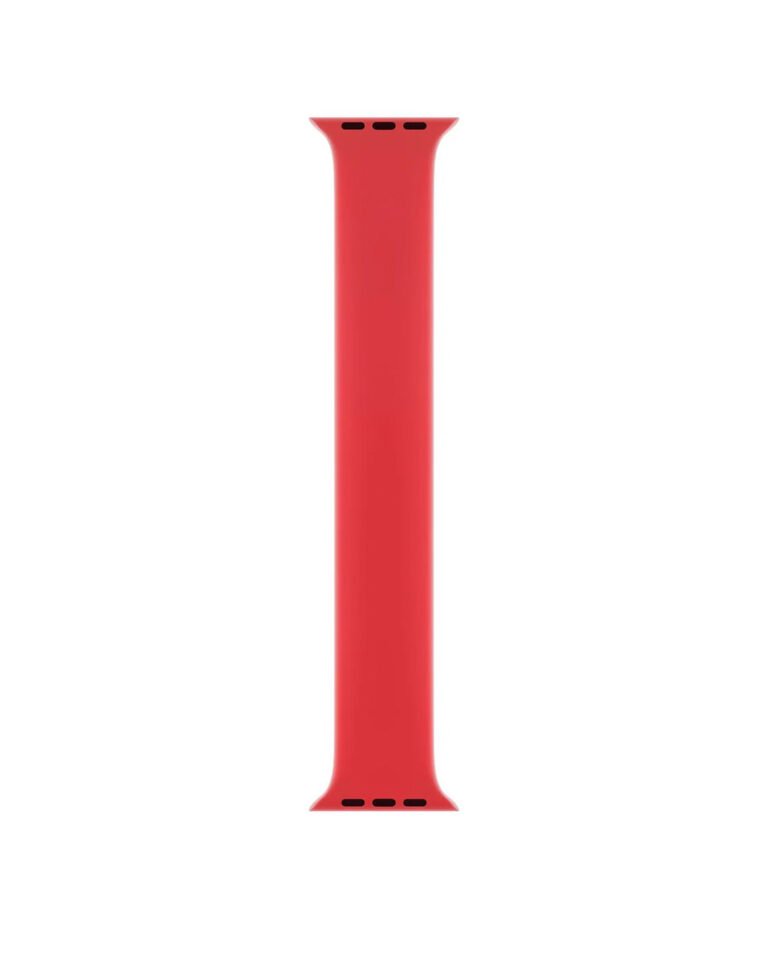 Red Silicone Solo Loop Strap for Apple Watch