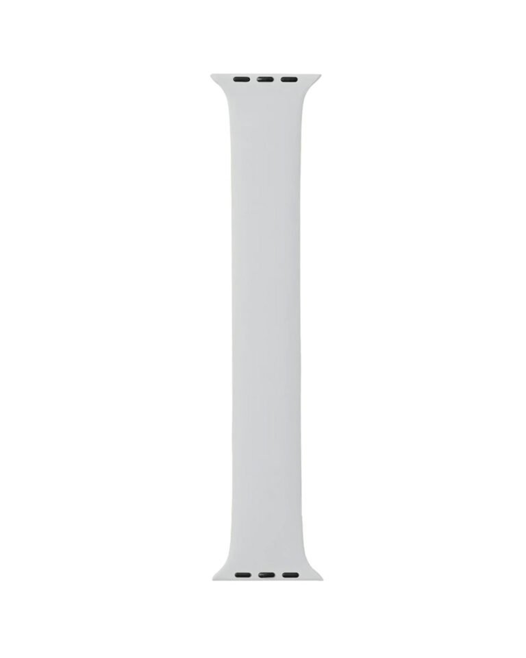 Light Grey Silicone Solo Loop Strap for Apple Watch