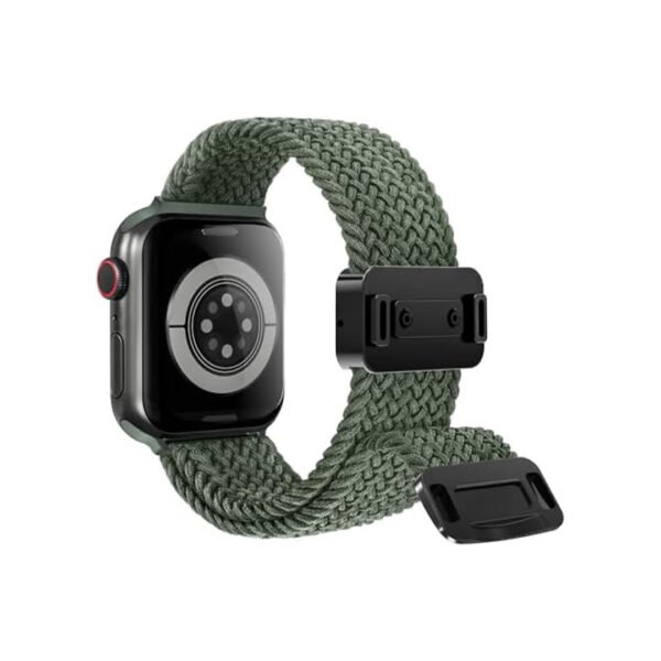 Green Braided Magnetic Strap for Apple Watch