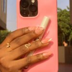 Lipstick Holder Silicone Phone Case - Pink