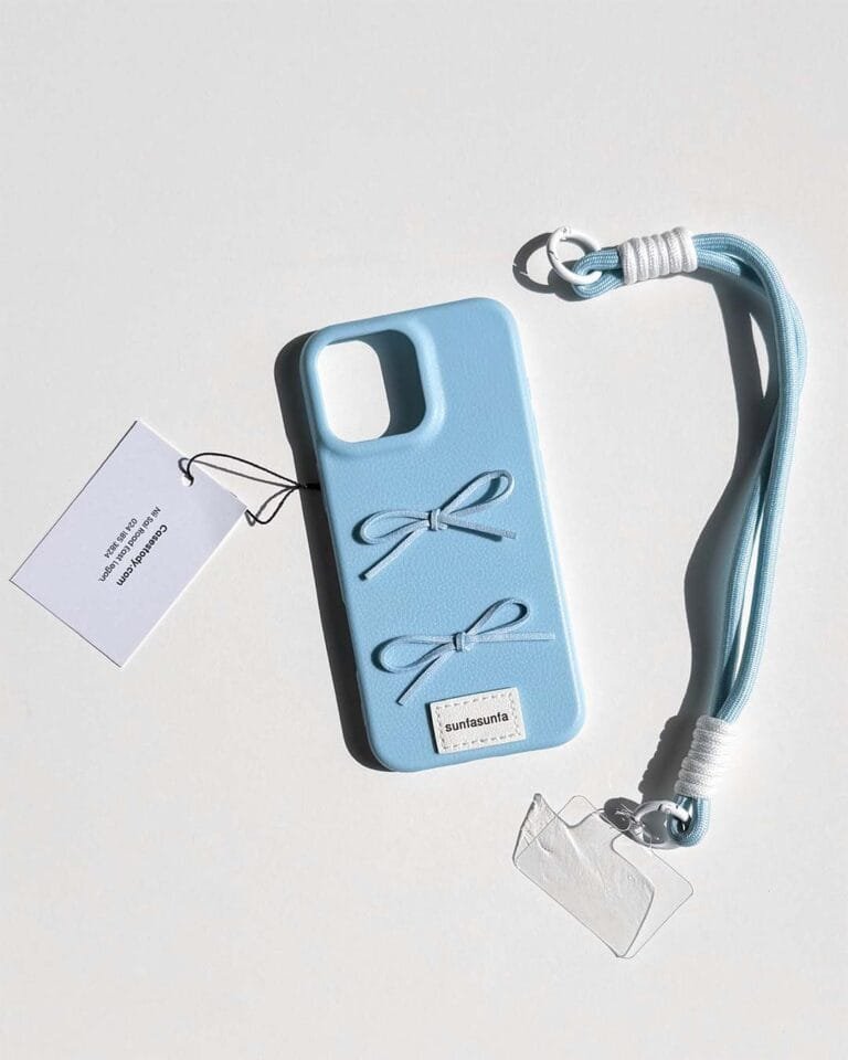 Baby Blue Bow Phone Case