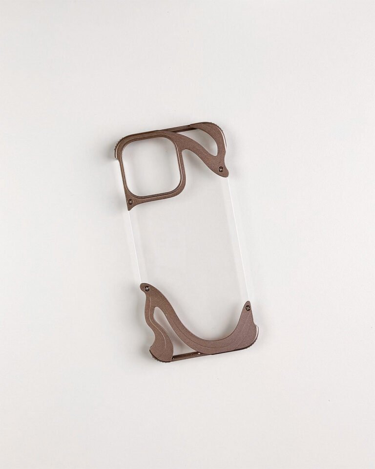 Rugged Transparent Phone Case For 16 Pro Max - Desert Gold