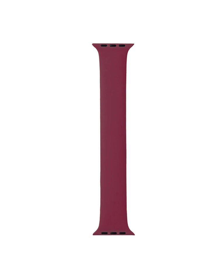 Burgundy Silicone Solo Loop Strap for Apple Watch