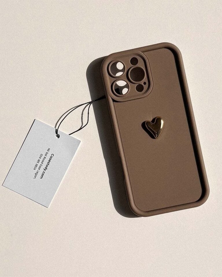 Golden Heart Phone Case
