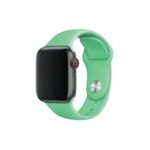 Green Silicone Apple Watch Strap