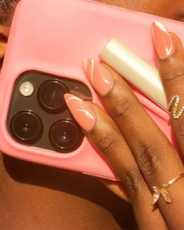 Lipstick Holder Silicone Phone Case - Pink