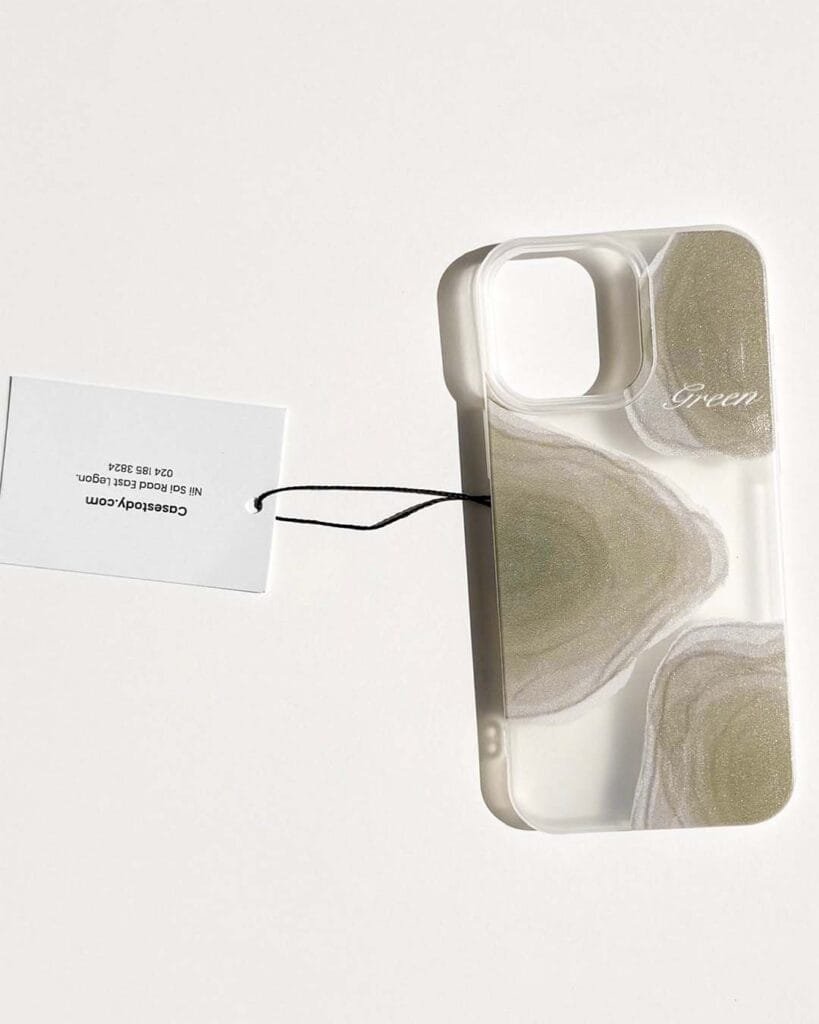 Nostalgic Green Translucent Phone Case