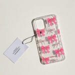 Pink Bow Sparkle Phone Case