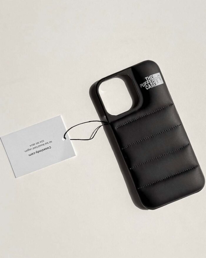Puffer Phone Case For 16 Pro Max - Black