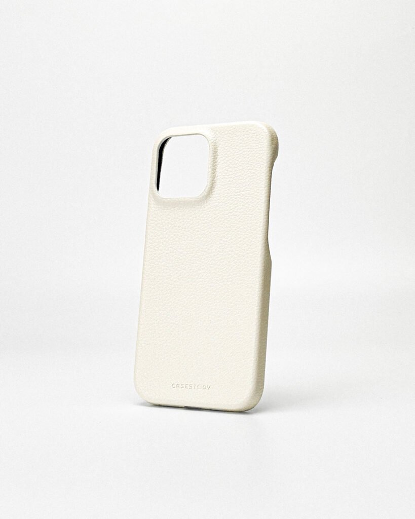 White Leather Phone Case