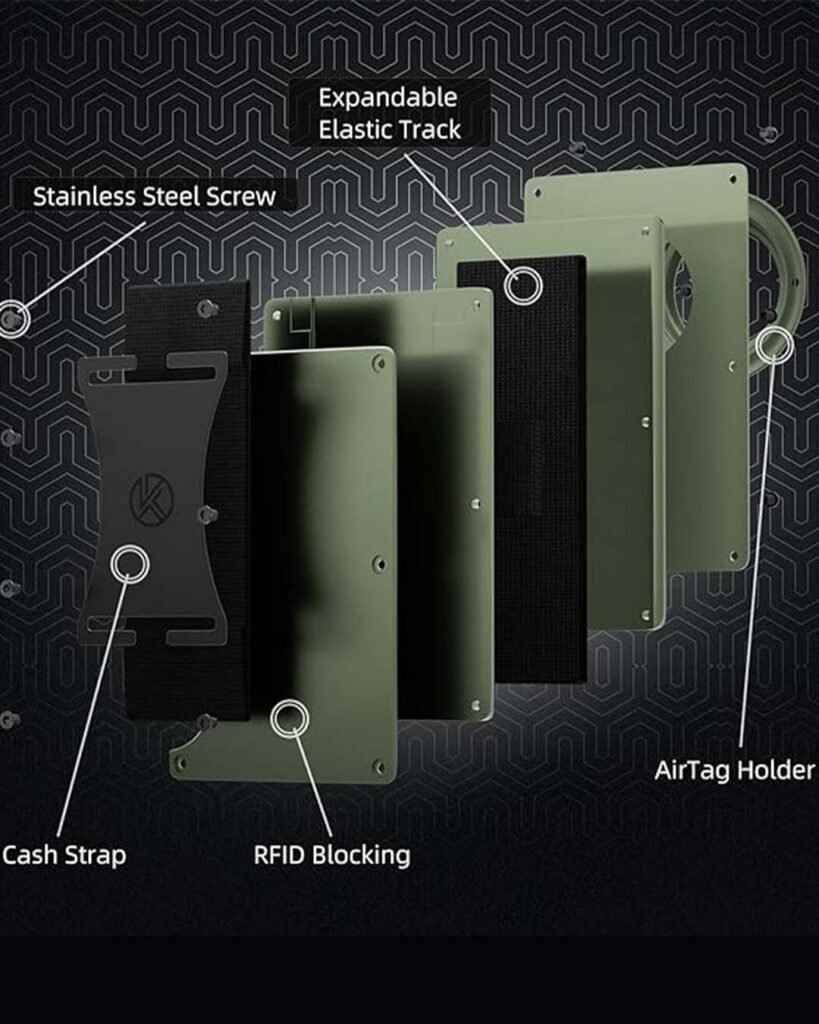 Slim Minimalist RFID Blocking Air Tag CardHolder