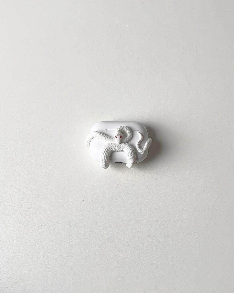 White Venom Airpod Case