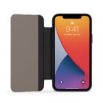 The Black Leather Flip Phone Case