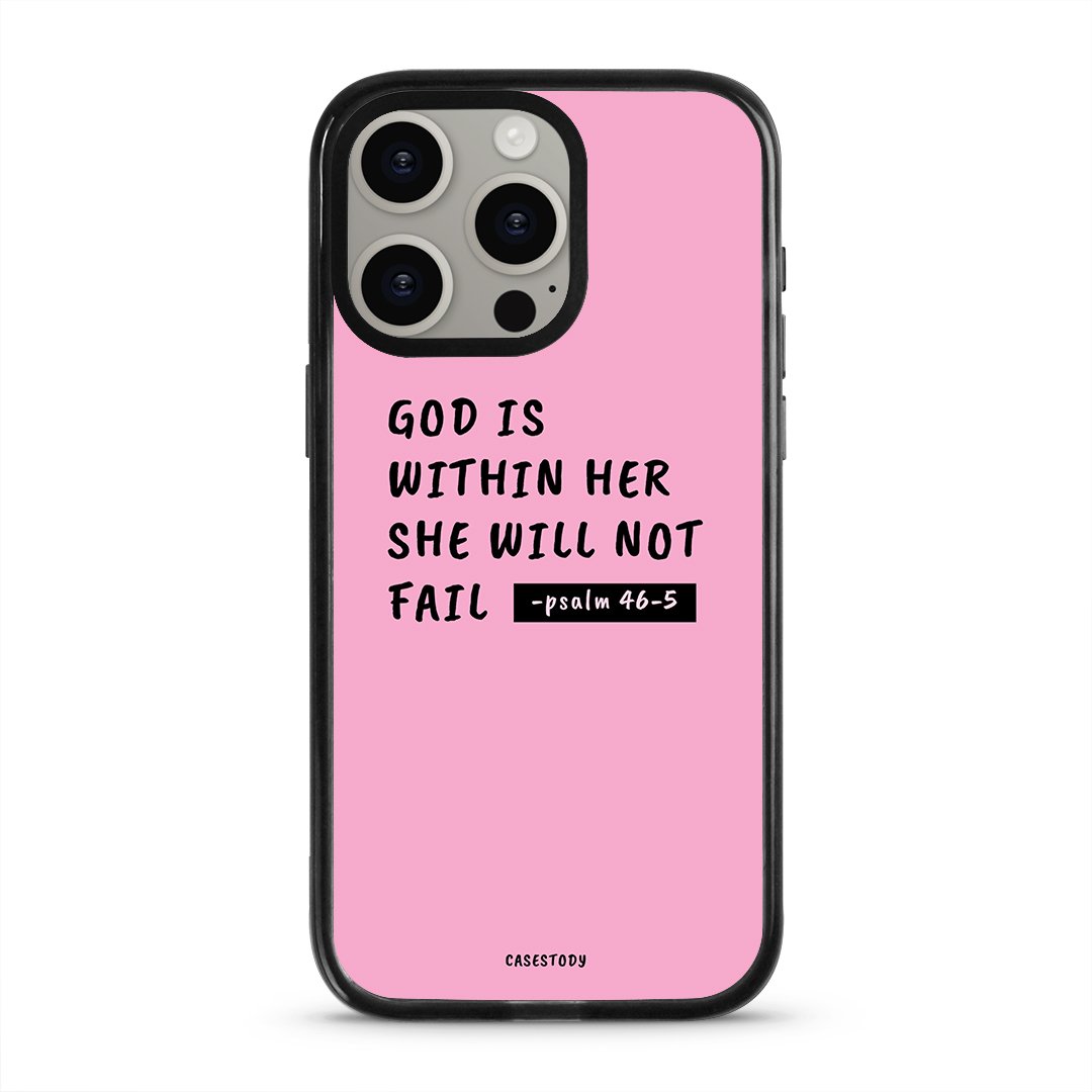God is Within her-Titanium God Within Her Case for iPhone 15 Pro Max - Image 1