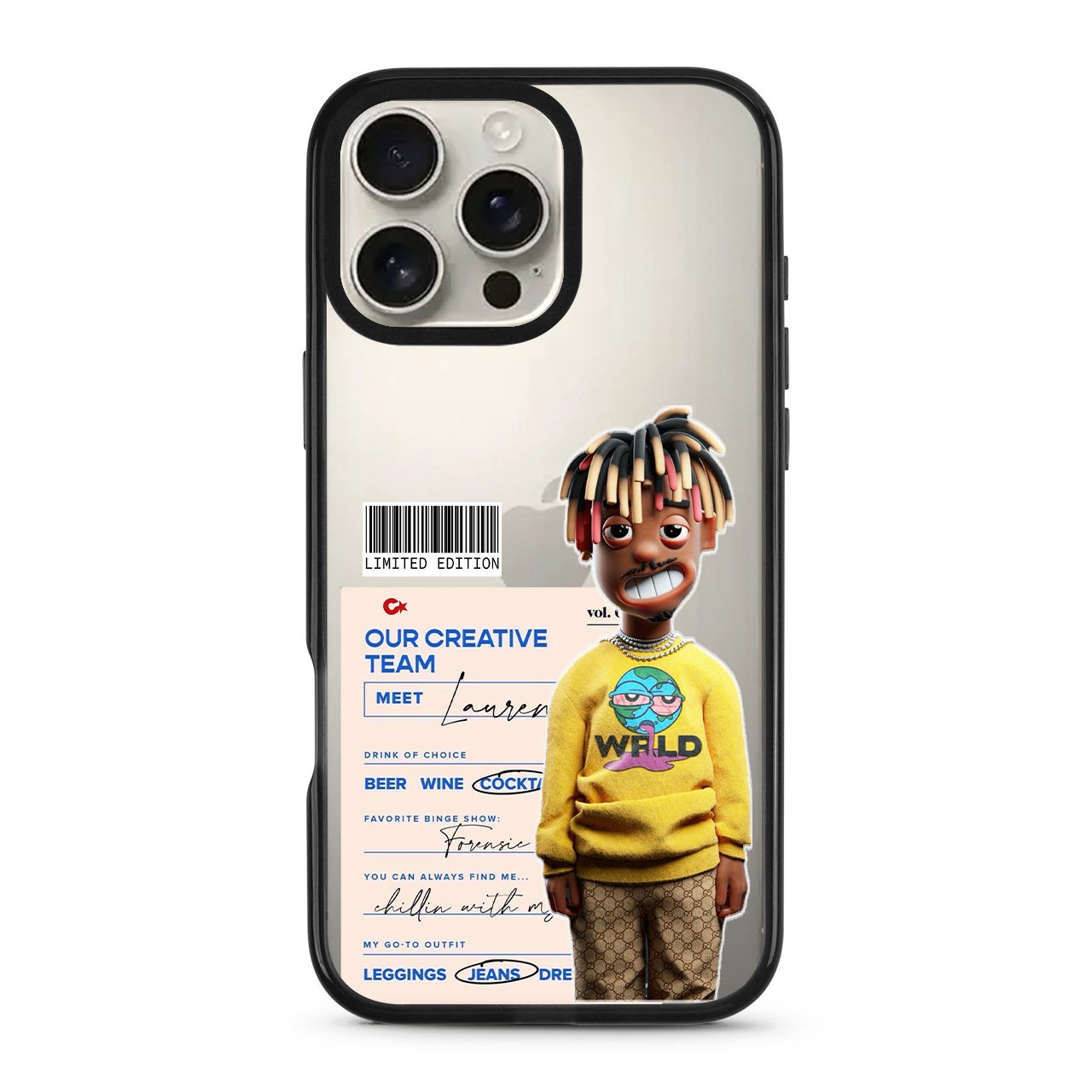 Juice World-Titanium CS Juicewrld Case - 16 Pro Max - Image 1