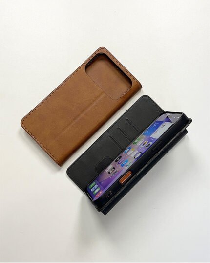 leather flip Case for 17 Pro Max - Image 1