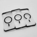 Edgeless Transparent Magsafe Case (Black)