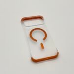 Edgeless Transparent Magsafe Case (Orange)