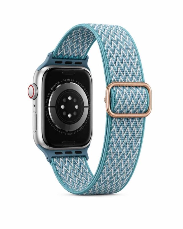 Teal Chevron Woven