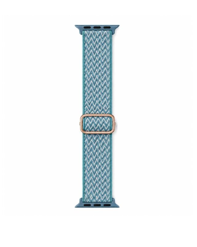 Teal Chevron Woven