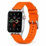 Orange Leather strap