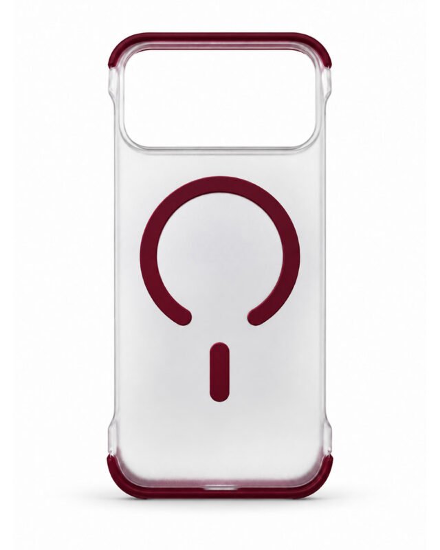 Edgeless Transparent Magsafe Case (Wine)
